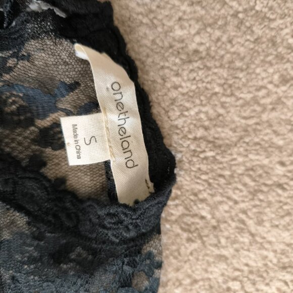 Onetheland Y2K Whismigoth Renaissance Victorian Dark Fairy Lace Mesh Witch Top S - Picture 7 of 8